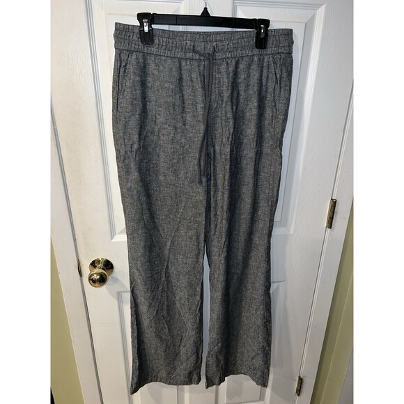 Soho Street Linen Pants Womens Sz M Viscose Pull On Drawstring Pockets Lagenlook - Picture 7 of 7